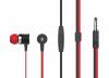 Celebrat Ακουστικά Ψείρες με Μικρόφωνο και Πλατύ Καλώδιο για Συσκευές Android/iOs Κόκκινο/Μαύρο S50-R
